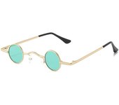 Gafas de sol retro de hip-hop, montura pequeña, redondas, para celebridades de Internet, para tiro callejero, mini gafas de sol modernas para hombres y mujeres, divertidas.
