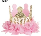 New Princess Baby Girl 1st Birthday Party Flower Crown Party Headband Hairband