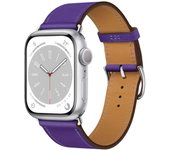 Correa de Piel para Apple Watch 49mm 46mm 45mm 44mm 42mm 41mm 40mm 38mm iWatch Series 10 9 8 7 6 5 4 3 2 1 SE Ultra 2 Pulsera de Cuero Suave Hebilla Cuadrada para Reloj Apple