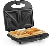 Sandwicheras Electrica 650W, Parrilla Antiadherente para Hornear Sandwich, Plancha para Calentar Pan de Molde, Pequeño Aparato Electrico para Cocina, Electrodomestico para Hogar y Hosteleria, Cable de 70cm