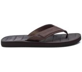 XTI 141422 Sandalias de dedo de hombre marrón en piel vegana