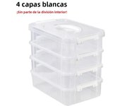 Transparent Box 4-tiers Plastic Storage Box School Office Container Drawer Organizer Table Jewelry Box Makeup Organizer Box Bins