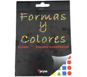 Pryse - Libreta de Gomets Surtidos con 12 Hojas y Variedad de Formas y Colores