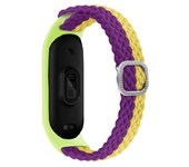 Bracelet for Mi band 7 Strap Elastic adjustable Nylon Braided Miband4 miband 5 correa Wristband xiaomi Mi band 3 5 4 6 strap