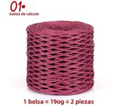 190g Raffia Yarn, Straw Paper Yarn Made in Bamboo Fiber, Handmade DIY Materials, Suitable for Making Summer Hat, Slippers, Bags, Cup Sets, Various Cute Ornaments, Hanging Ornaments, Ropes for Wrapping Gift Boxes and Bouquets, Etc. 1 Bag = 190g = 2