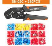 Wire Stripper Wire Terminals Crimping Tool Kit,  AWG22-13/0.5-2.5mm² Ratcheting Crimper Tool for Insulated Wire Connectors