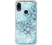 Funda Silicona Antigolpes para Xiaomi Redmi Note 7 diseño Flores 03 Dibujos
