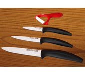 Eco-De Set de 3 Piezas de Cuchillos 100% cerámicos y 1 pelador cerámico