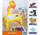 Children led projector drawing table toy painting set table educational board learning tools painting toys for children