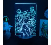 Japanese Anime Drogan Ball Super Saiyan Goku Vegeta Figure Led Acrylic Stand 3d Illusion Colorful Nightlight for Kids Birthday