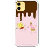 Funda original compatible con iPhone 11 con un diseño de Bob Esponja y Patricio Ba?o
