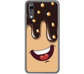 Tumundosmartphone Funda Gel Tpu para Huawei P20 Diseño Helado Chocolate Dibujos