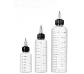 1Pcs 30ml/60ml/100ml/120ml/250ml Plastic PET Juice Liquid Capacity Dropper Bottles Twist Top Cap Tattoo Pigment Ink Containers