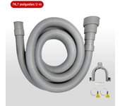 1pc Washing Machine And Dishwasher Drain Pipe Kit, Including Flexible Corrugated Pipe, Extension Adapter And Hose Clamp