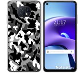 Tumundosmartphone Funda Gel Tpu para Xiaomi Redmi Note 9T 5G diseño Snow Camuflaje Dibujos