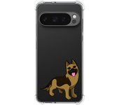 Tumundosmartphone Funda Silicona Antigolpes para Google Pixel 9 Pro XL 5G diseño Perros 03 Dibujos