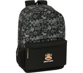 SAFTA - MOCHILA ADAPT.CARRO PAUL FRANK "JOIN THE FUN" 46x30 cm - Mochila con Asas Ajustables y Espalda Ergonomica - Mochila con Compartimientos con Cremallera - Mochila Diseño Único y Licencia Oficial By PAUL FRANK "JOIN THE FUN"
