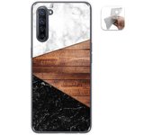 Tumundosmartphone Funda Gel Tpu para Oppo Find X2 Lite diseño Mármol 11 Dibujos