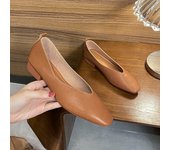Woman Spring Casual Square Toe Low Soft Soled Lolita Flats Ballerina Red Female Elegant French Retro Buckle Mary Janes
