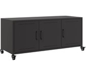 Mueble TV combinadoMueble para TV acero negro 100,5x39x43,5 cm