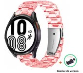 Transparent strap for Samsung Galaxy watch 4/classic/3/5/pro/Active 2 Glacier 20mm/22mm link bracelet huawei gt 3-pro-2-2e-band