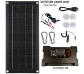 1/2pcs 2*30W Solar Panel Kit Complete 12V/5V DC with USB Controller Solar Battery For Car Yacht Boat Home Camping Battery Charg