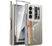 Back Clip S Pen Card Holder Full Coverage 9H Protective Film Luxury Shockproof Case for Galaxy Z Fold 6 Valentine's Day Gift