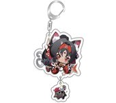 Zenless Zone Zero Anby Demara Billy The Kid Cartoon Keychain Plastic Keyring Bag Tag Cos Accessory