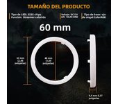 4PCS Universal Halo Rings Angel Eyes RGB Bluetooth APP Control Daytime Running Lights Led Car Headlight DRL Fog Decorative Light