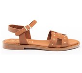 Sandalia Plana Mujer Oh My Sandals 5577 Cuero