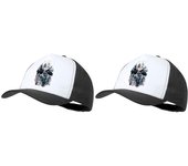 MERCHANDMANIA PACK 2 GORRAS NEGRAS mujer organizacion enmascarados mmo jrpg cap videojuego juego waifu