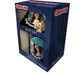 Pyramid International Gremlins - Juego de taza con posavasos y llavero en caja de regalo (diseño peligrosamente bonito) – Producto oficial