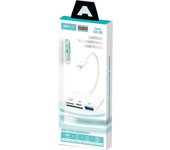 ANSTY Multipuerto 4 en 1 Lector de Tarjetas Lightning TF Card SD Card USB 3.0 Modelo UA-08