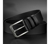 New Business Leisure Men's Alloy Square Pin Buckle Belts Male Famous Brand Luxury Designer Pu Leather Jeans Belts for Men