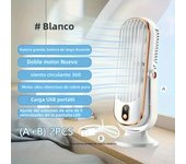Condicionador De Aire Portátil USB Recargable Con Secador De Pelo Ajustable a 720 Grados Y Gran Batería Doble Motor Para El Hogar MOV
