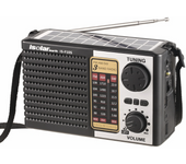 Radio Portátil FM AM SW Con Altavoz Bluetooth Inalámbrico Luz De Escenario LED MP3 Player Sensibilidad Alta Banda Completa Solar Emergencia