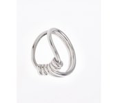 SLE CHIC - Anillo de Nudos Dorado de Acero Inoxidable para Mujer