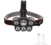 Powerful Head Lamp 11 LED Headlamp USB Rechargeable Headlight Built-in 18650 Battery Flashlight Fishing Outdoor Camping Lantern