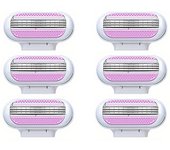 Safety Razor Blades Women Beauty Bikini Hair Removal Shaving Blades Set Shaver 3-Layer Replacement Heads ﻿
