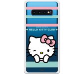 Funda original compatible con Samsung Galaxy S10 Plus - Hello Kitty club guiño