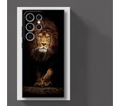 Case for Samsung Galaxy S24 Ultra S25 Plus S23 5G S22 FE S21 S20 S25+ S24+ S23+ Silicone Funda Phone Cover Lion Alpha Male