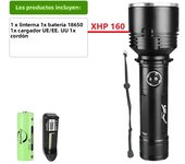 Most Powerful Professional Diving Flashlight XHP160 Underwater Lamp Powerful Scuba Diving Torch Light High Power18650 Flashlight