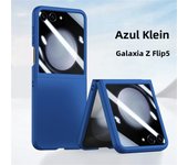 Slim Case For Samsung Galaxy Z Flip 6 5G Temepred Glass Film New Big Screen Phone Case For Galaxy Z Flip 5 Shockproof Back Cover