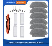 For Xiaomi Robot Vacuum S10 S12 T12 B106GL/ Mop 2S XMSTJQR2S / 3C B106CN Parts Accessories Main Side Brush Filter Mop