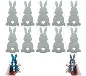 2025 Nuevo regalo de porta billetes de conejo de Pascua, clip de dinero de conejo de Pascua, relleno de canasta de Pascua, regalo de Pascua para niños/adolescentes/familia, 14 colores (10 piezas-C)