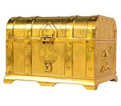 Pirate Treasure Chest Decorative Treasure Chest Keepsake Jewelry Box Plastic Toy Treasure Boxes Party Decor Large Size A
