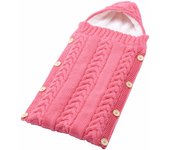 Manta envolvent para Bebe, Saco de dormir para Bebe recién nasido, mantas receptoras, envoltura de cochecito de Bebe de DOT suave y Gruesto para Bebe de 0 A 6 month