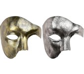 2 Pack Masquerade Mask Phantom Of The Opera Half Face Mask Mens Mask Half Face Halloween Costume Party Mask Mardi Gras Mask A