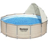 Techo Solar Lateral para Piscina Tubular Bestway 58681 Cubiertas