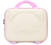 14 pulgadas PP equipaje de mano 3D Oso de dibujos animados caso cosmético multifuncional mini bolsa de almacenamiento de cosméticos recuerdo